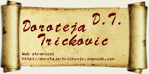 Doroteja Tričković vizit kartica